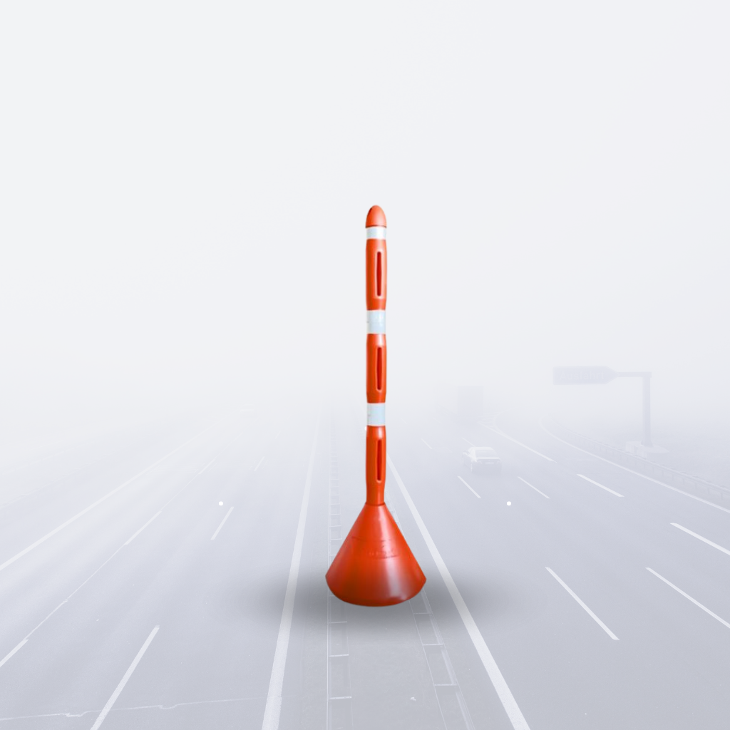 Señalizador vial tubular base naranja Ferretería villa alvarez